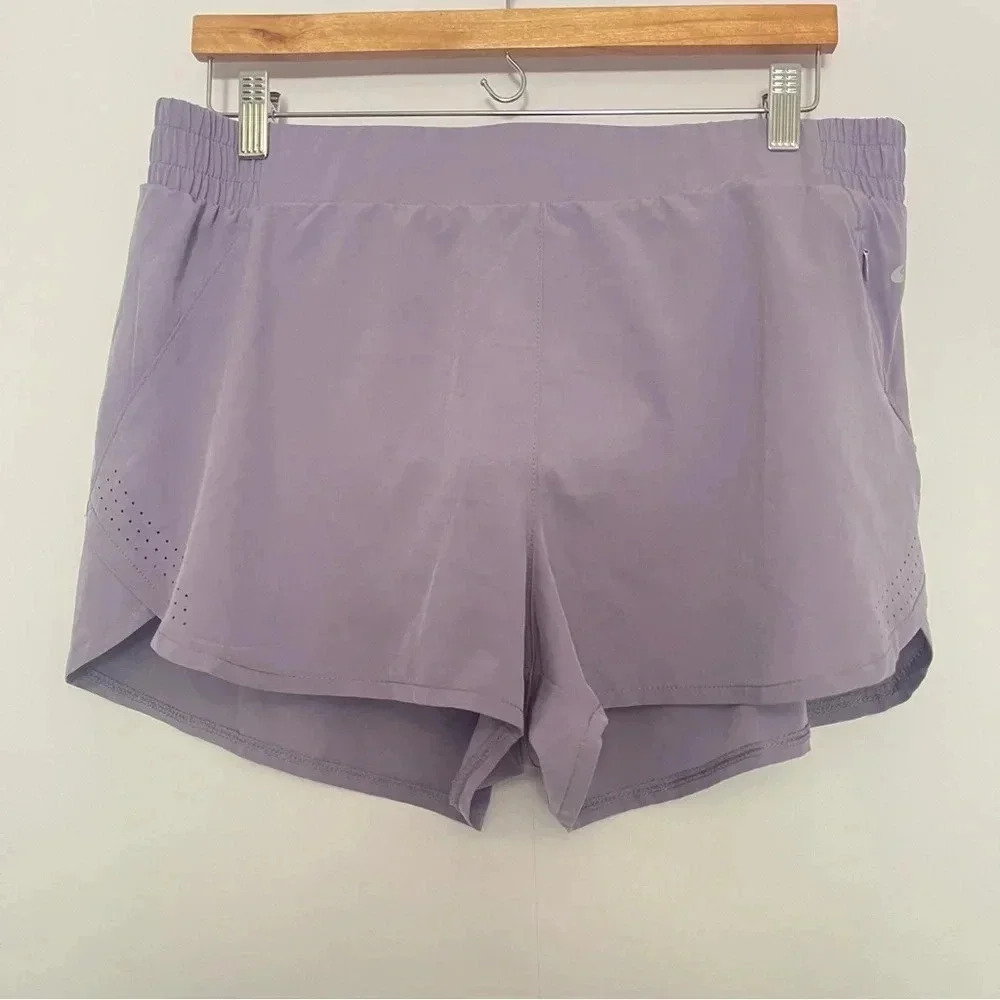 ASICS Women's Athletic Short Lined Lilac Large